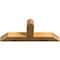 Ekena Millwork Portland Rough Sawn Timber Gable Bracket, Western Red Cedar, 36"W x 15"H x 4"D x 4"F, 10/12 Pitch GBW036X15X0404POR00RWR - alternate 5